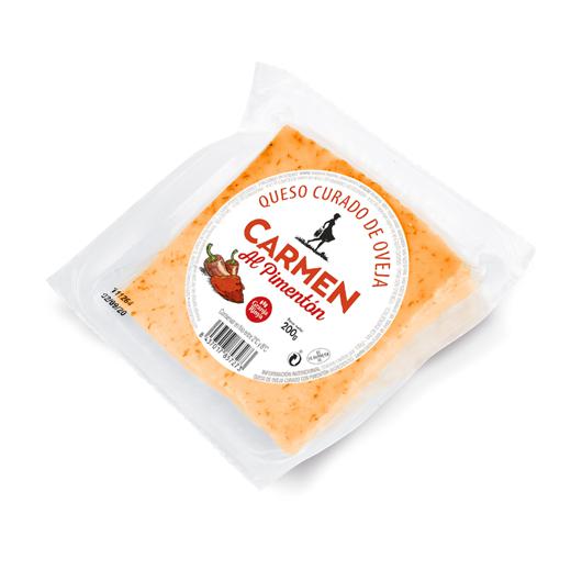 QUESO OVEJA CURADO CON PIMENTÓN CUÑA 200G "CARMEN"