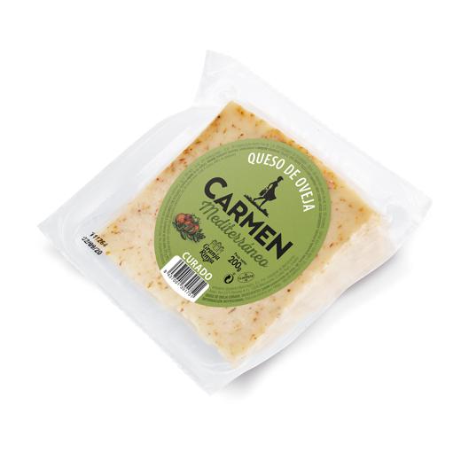 QUESO OVEJA CURADO MEDITERRÁNEO CUÑA 200G "CARMEN"