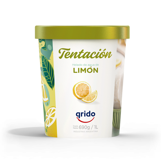 Pote de Helado 1 Litro sabor Limón