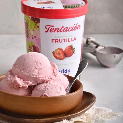 Pote de Helado 1 Litro sabor Frutilla img2