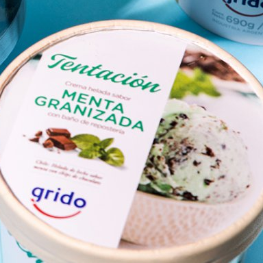 Pote de Helado 1 Litro sabor Menta Granizada img1