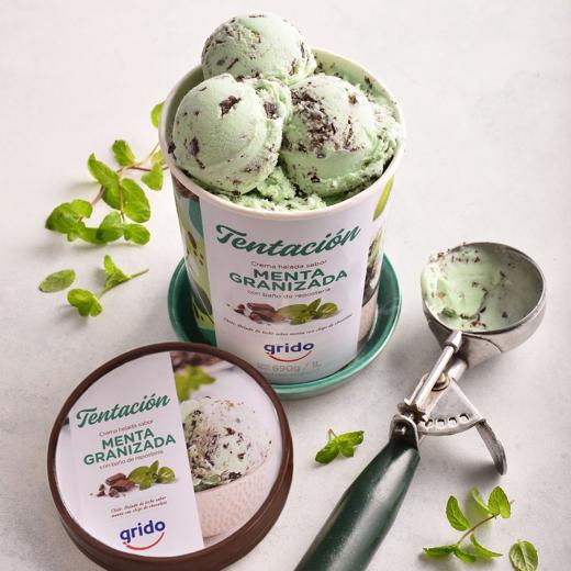 Pote de Helado 1 Litro sabor Menta Granizada img2