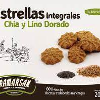 ESTRELLAS INTEGRALES CON CHÍA Y LINO DORADO 200g. img0