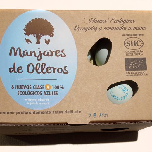 HUEVOS AZULES ECOLOGICOS MANJARES DE OLLEROS