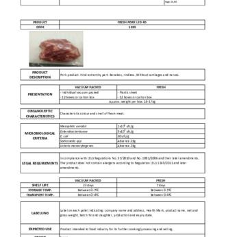 FRESH PORK LEG 4D BONELESS img1