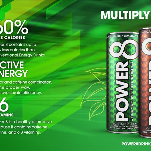 Power 8 Light Energy Drink