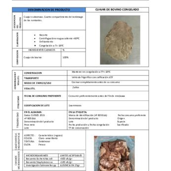 CUAJAR DE BOVINO CONGELADO img1