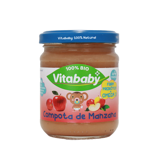 Tarrito Infantil Ecológico de Manzana con Omega 3